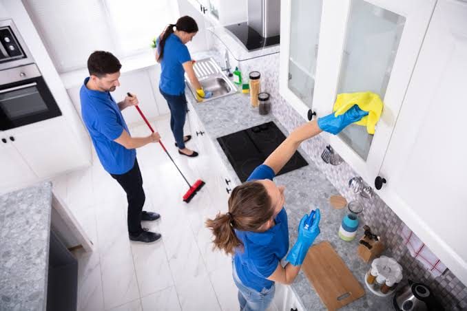 Frisco Cleaning Company at work